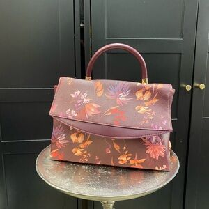 Floral Burgundy Handbag